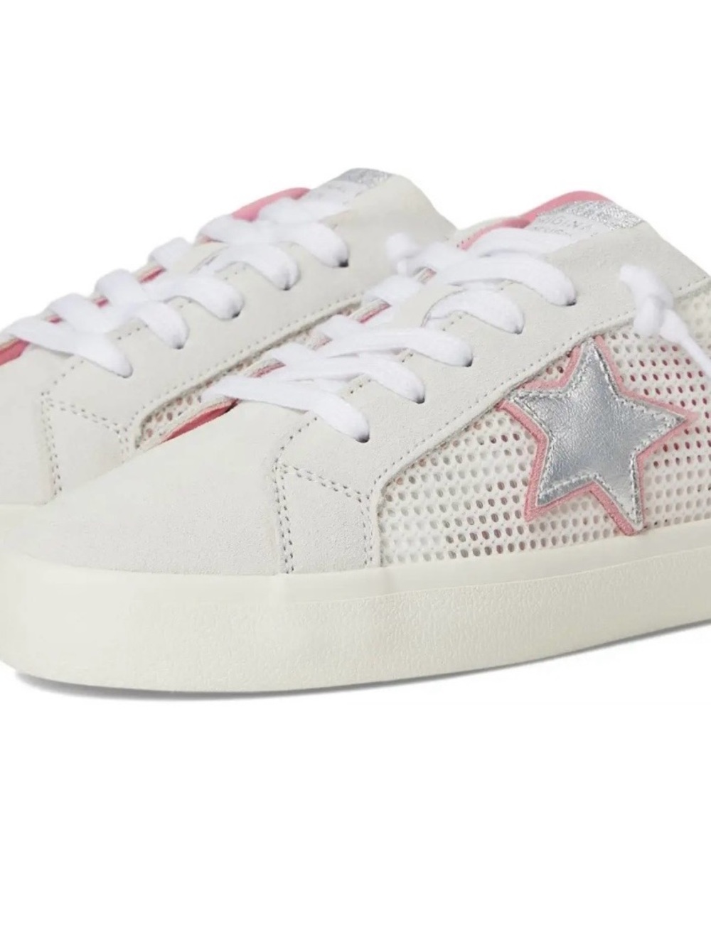Vintage Havana White Pink Silver Star Mesh Sneakers Retail - $110
